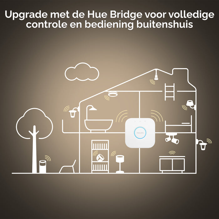 Philips Hue White Lichtbron - E27 - 3-pack