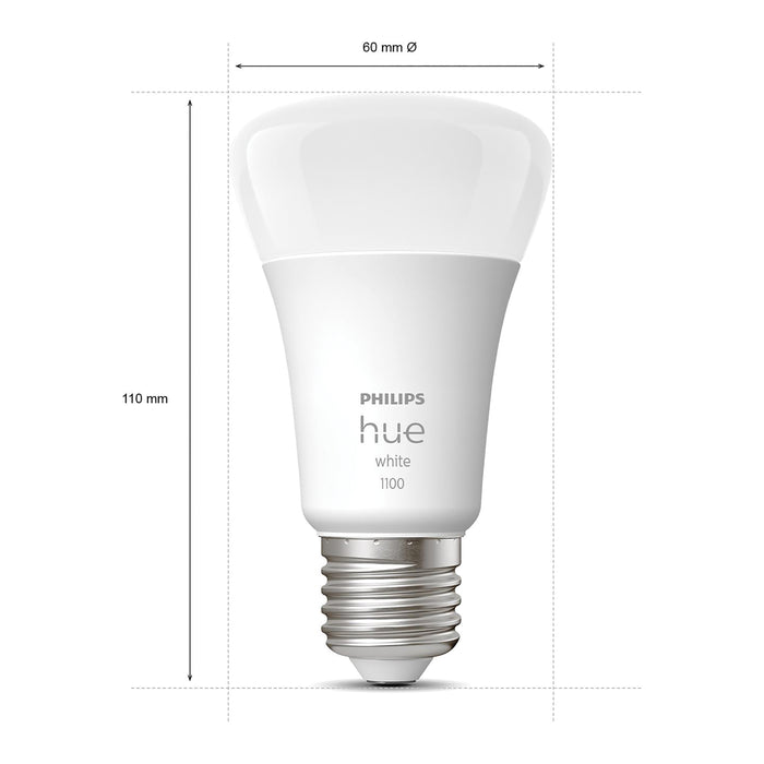Philips Hue White Lichtbron - E27 - 2-pack