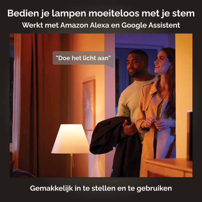 Philips Hue White Lichtbron - E27 - 2-pack