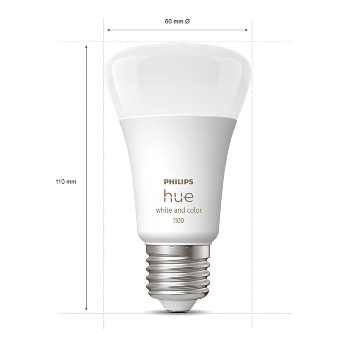 Philips Hue White & Color Ambiance Lichtbron - E27 - 2-pack
