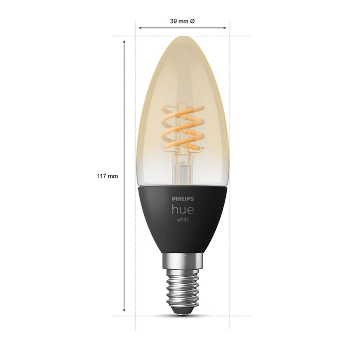 Philips Hue Filament Lichtbron - E14 - 2-pack