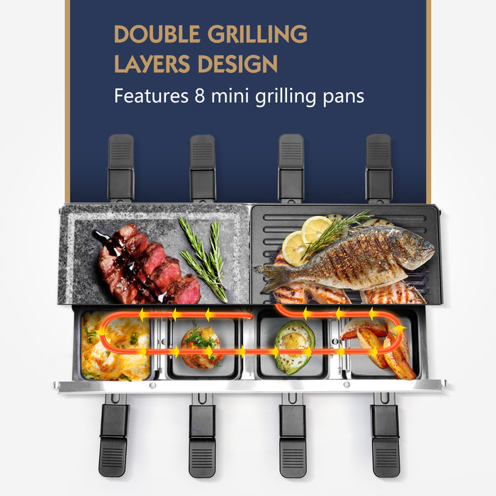 Aigostar Bar 30REL - Gourmetstel - 1500W - 8 personen