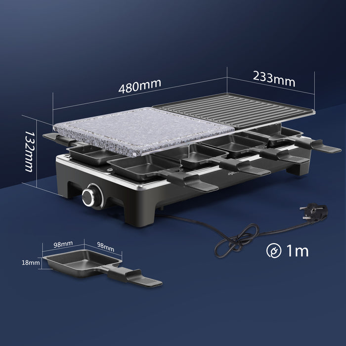 Aigostar Bar 30REL - Gourmetstel - 1500W - 8 personen