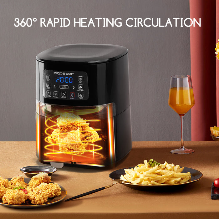 Aigostar Maha 30XVE - Airfryer - Heteluchtfriteuse - Aerofryer - 4L