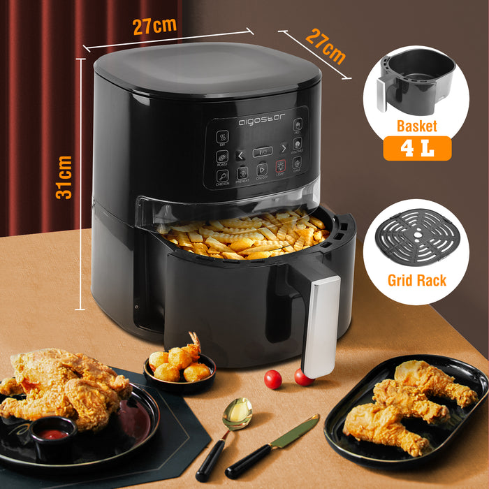 Aigostar Maha 30XVE - Airfryer - Heteluchtfriteuse - Aerofryer - 4L