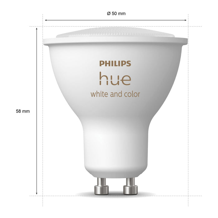 Philips Hue White & Color Ambiance Lichtbron - GU10 - 1-pack