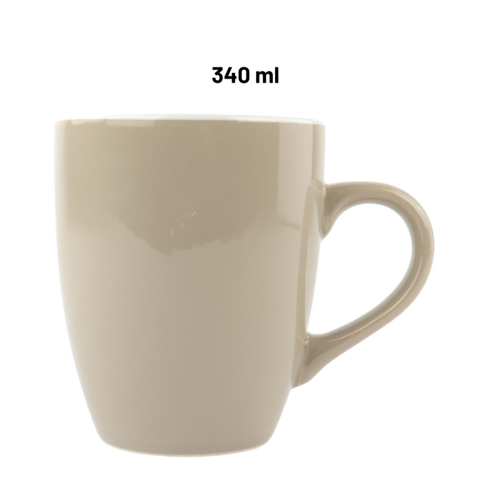 Orange85 Koffiemok Aardetint Kleuren 4 Stuks 340 ml Aardewerk Stape...