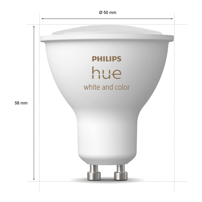 Philips Hue White & Color Ambiance Lichtbron - GU10 - 3-pack