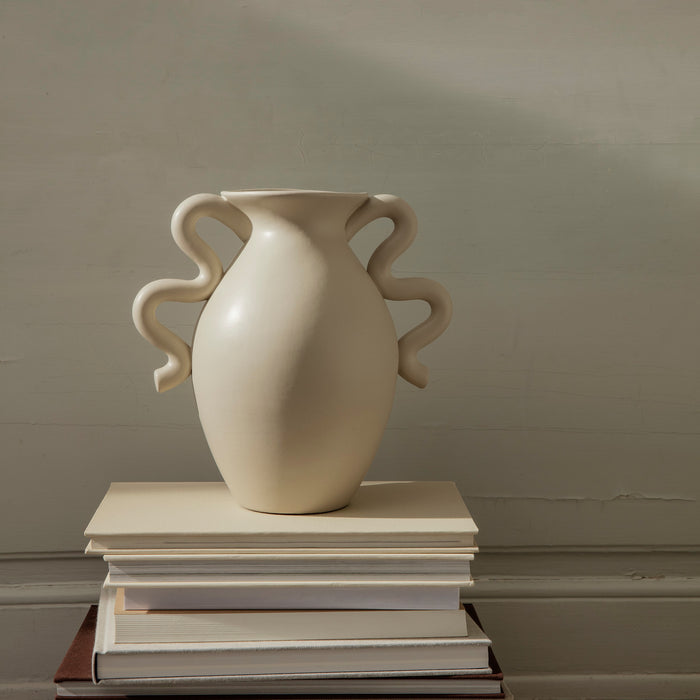 ferm LIVING Verso Vaas - Crème