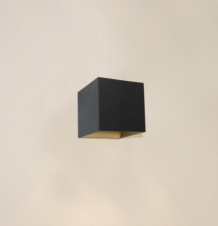 Artdelight Wandlamp Gymm Zwart Goud 10x10cm Excl. G9