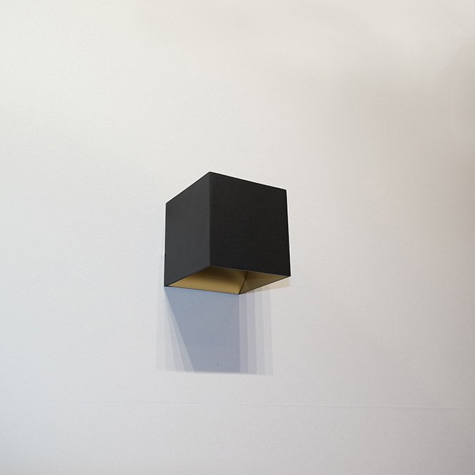 Artdelight Wandlamp Gymm Zwart Goud 10x10cm Excl. G9