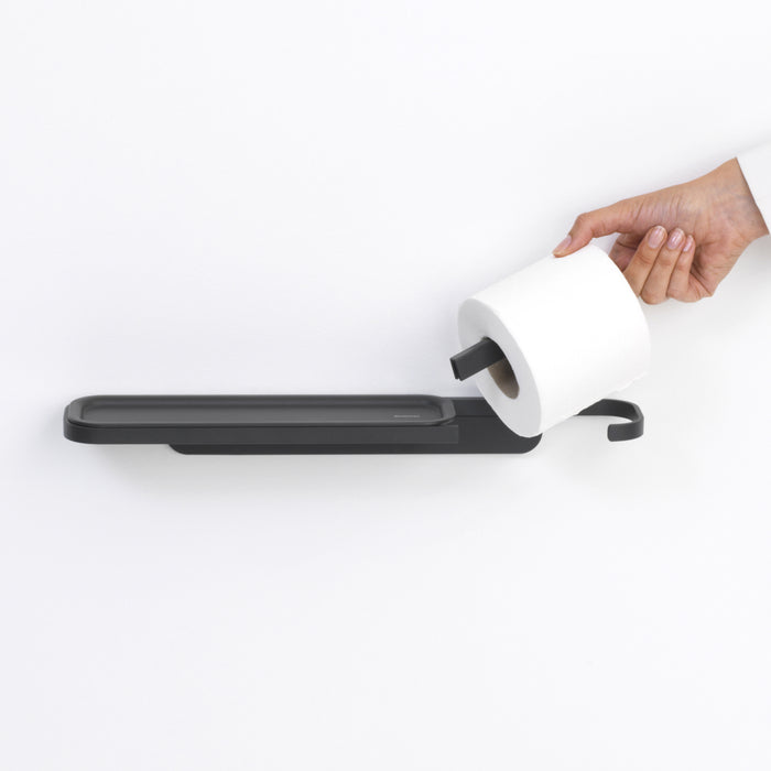 Brabantia MindSet Toiletrolhouder met Plank - Mineral Infinite Grey