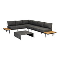 Woood Bari platform Loungeset - Grijs