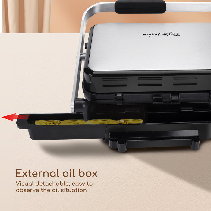 Taylor Swoden Aroma -Digitale Contactgrill-Grillplaat met LED-2000W