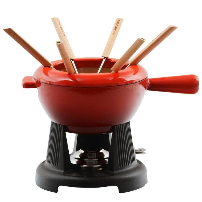 Le Creuset Fondueset met gietijzeren greep