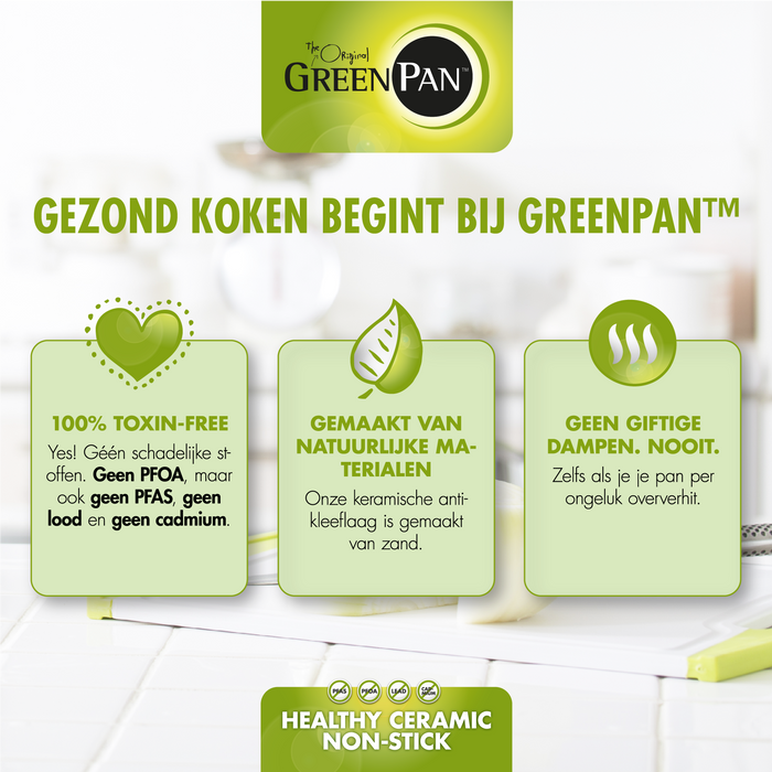 Greenpan Brussels Koekenpannenset 3-delig