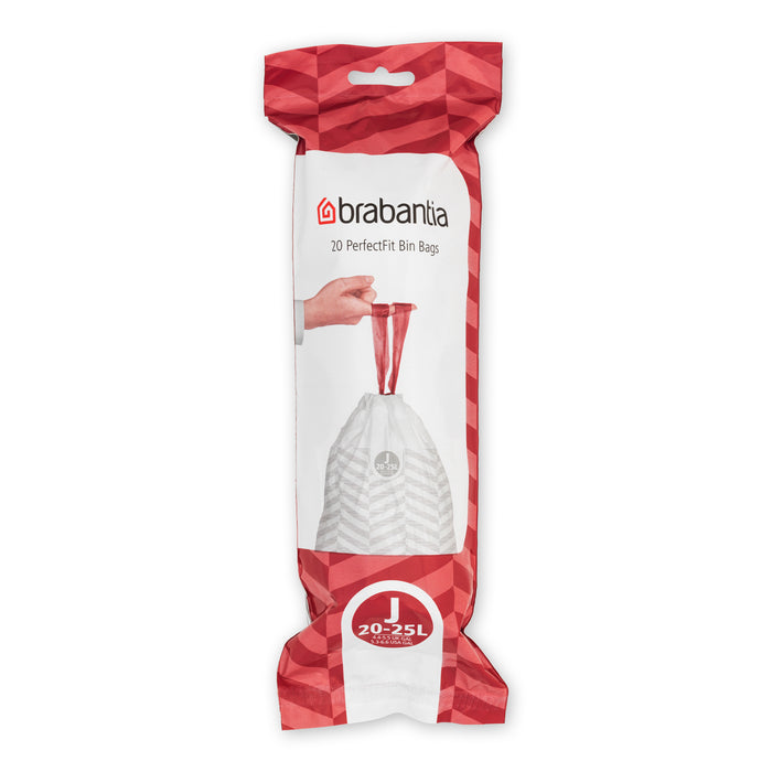 Brabantia Type J PerfectFit Jaarverpakking Afvalzak 20-25 Liter - 120 Stuks