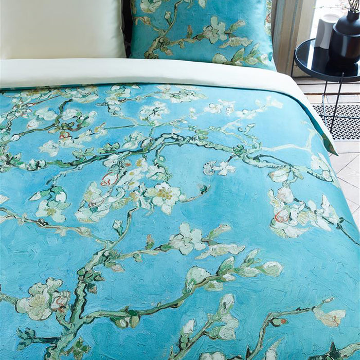 Beddinghouse x Van Gogh Museum Almond Blossom Dekbedovertrek 260 x 200/220 cm - Blauw