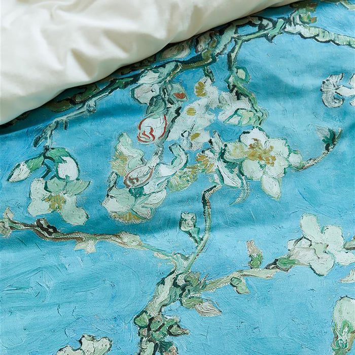 Beddinghouse x Van Gogh Museum Almond Blossom Dekbedovertrek 260 x 200/220 cm - Blauw