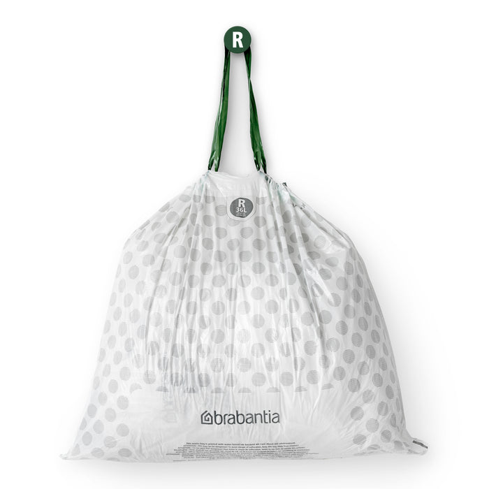 Brabantia Type R PerfectFit Jaarverpakking Afvalzak 36 Liter - 120 Stuks