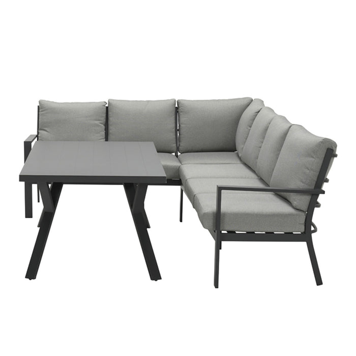 Garden Impressions Senja lounge dining set 3-delig links-d. grijs