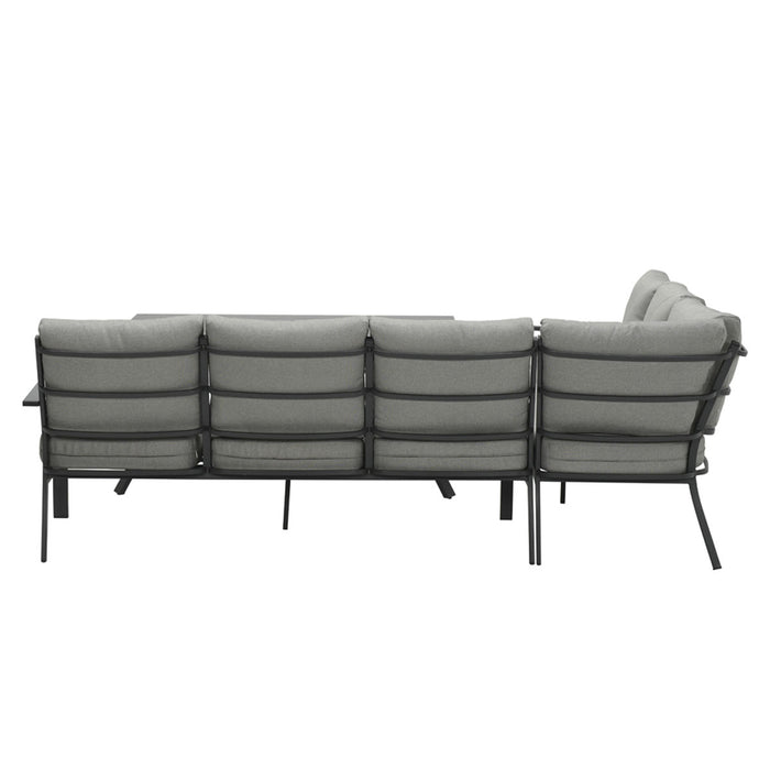 Garden Impressions Senja lounge dining set 3-delig links-d. grijs