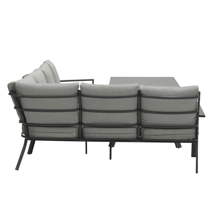 Garden Impressions Senja lounge dining set 3-delig links-d. grijs