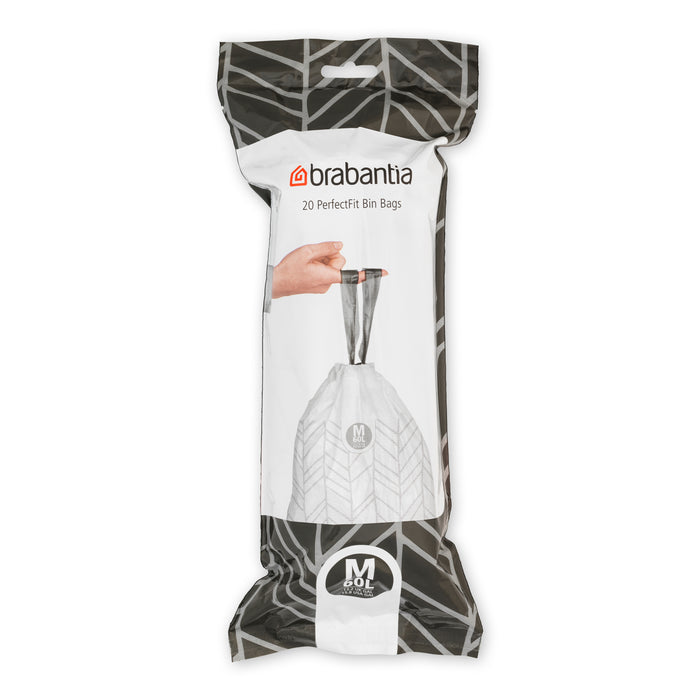 Brabantia Type M PerfectFit Jaarverpakking Afvalzak 60 Liter - 120 Stuks