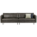 WOOOD Rodeo Classic 3-zitsbank - Eco-leder -  Zwart