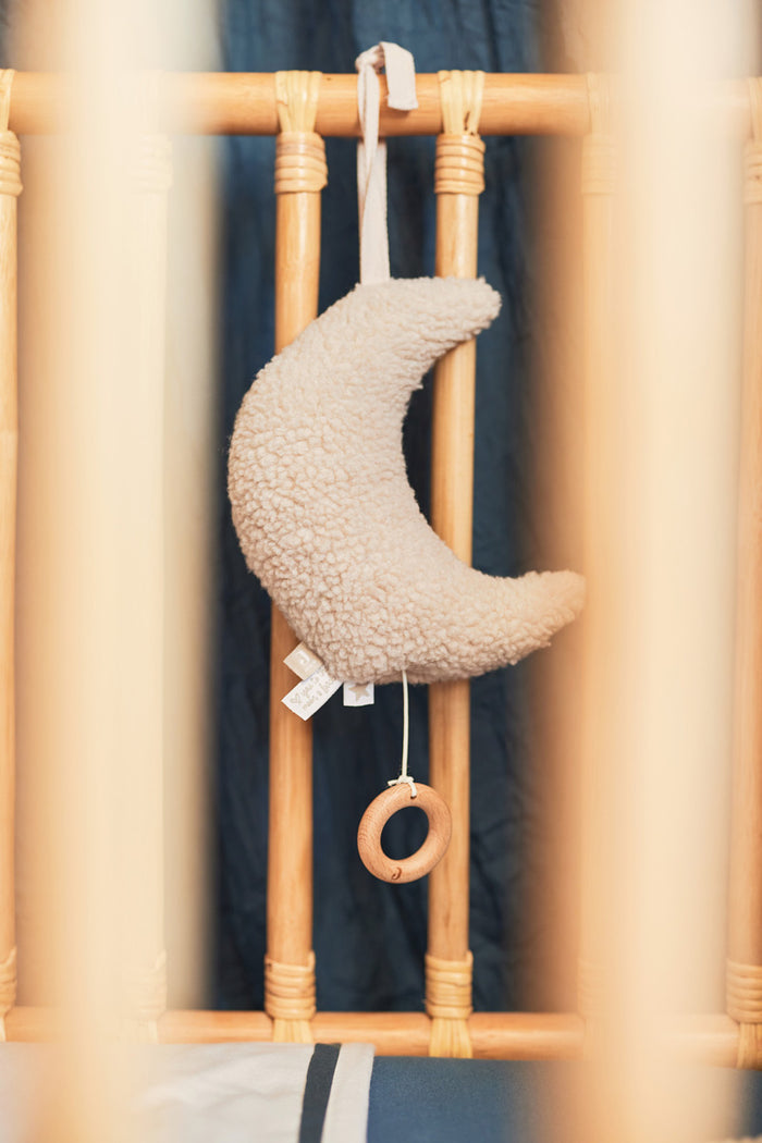 Jollein muziekhanger maan beige (7 centimeter x 14 centimeter x 20