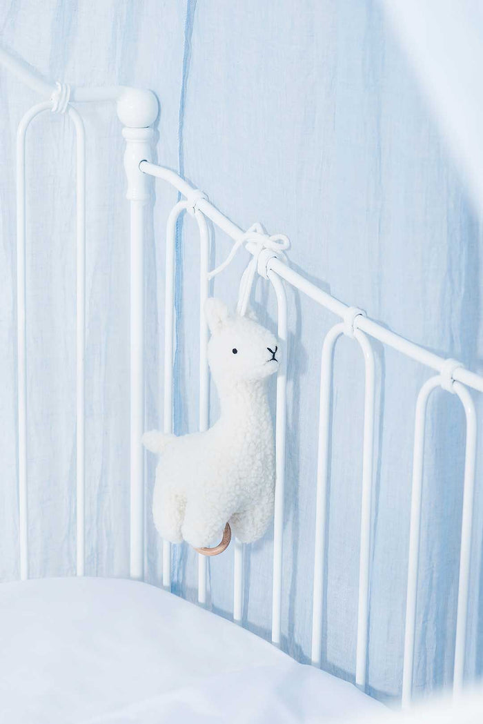 Jollein muziekhanger lama wit (20 centimeter x 14 centimeter)
