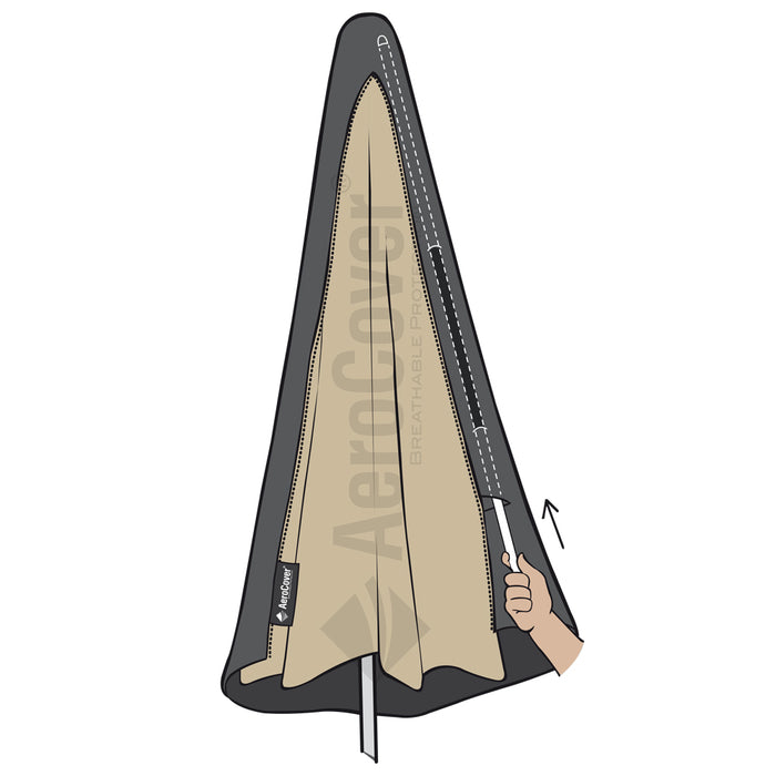 AeroCover Zweefparasolhoes H 250 x Ø 60 cm