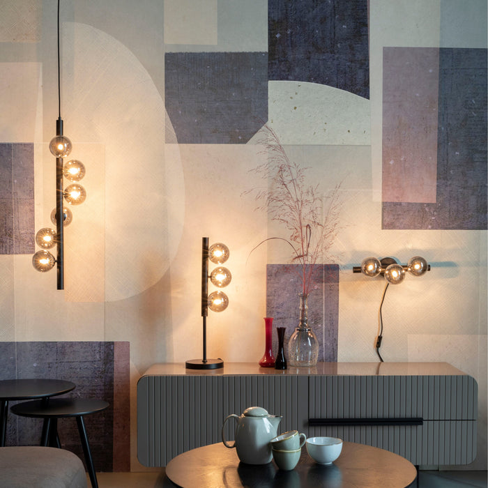 24Designs Lucy Hanglamp - B28 X H76 Cm - Smoke Glas