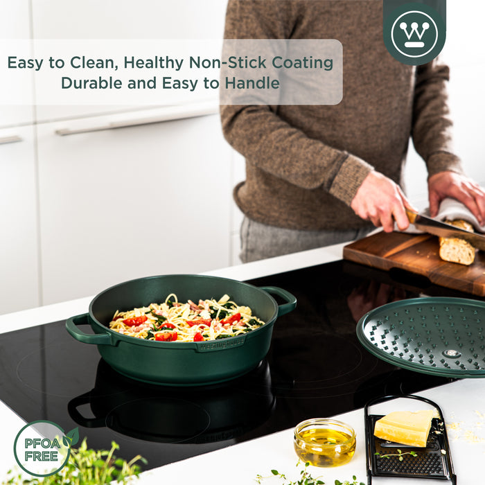 Westinghouse Performance Series - Hapjespan Met Deksel - 32cm - Groen