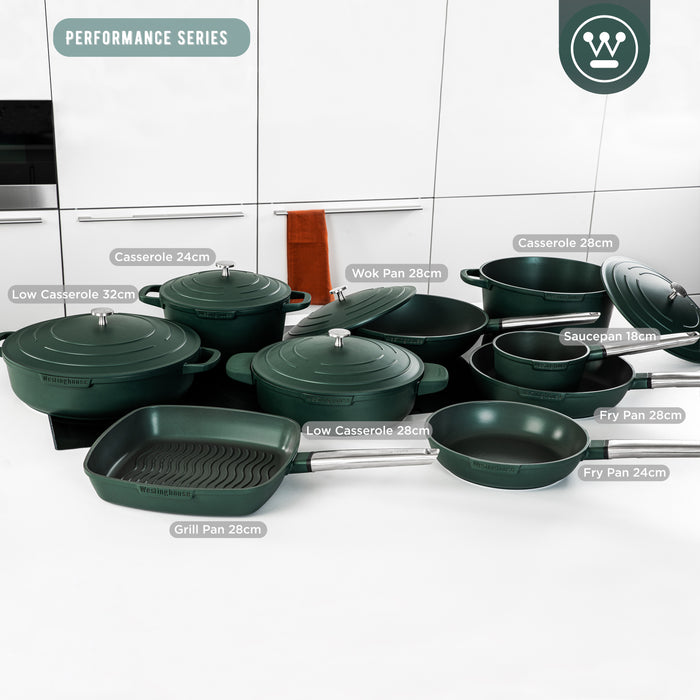Westinghouse Performance Series - Hapjespan Met Deksel - 32cm - Groen