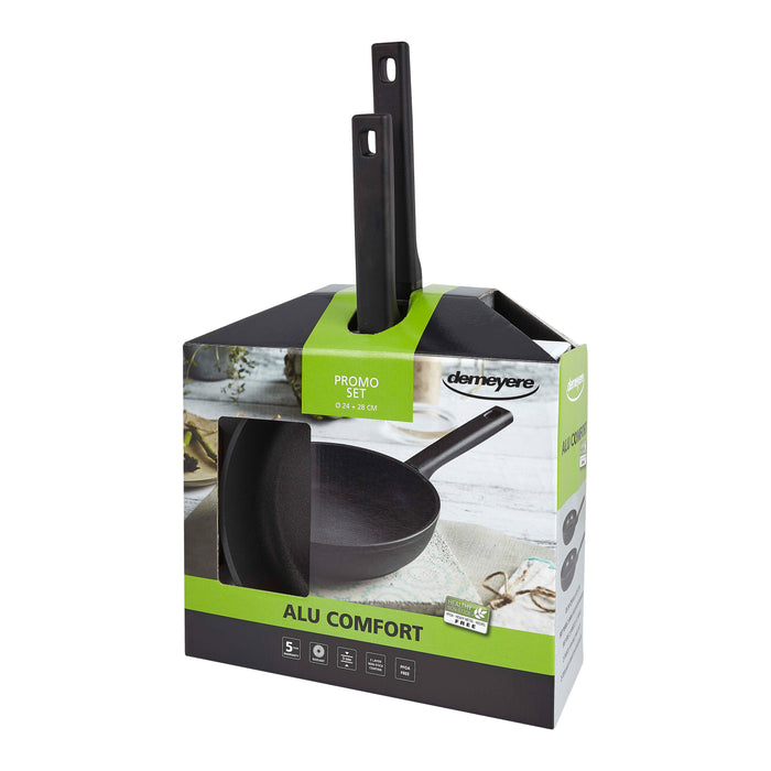 Demeyere Alu Comfort Koekenpannenset Ø 24 + 28 cm