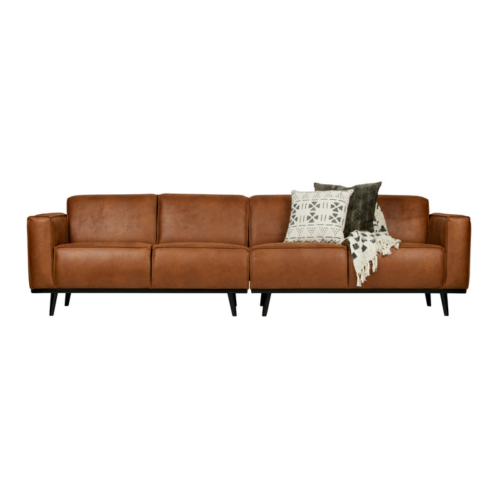 WOOOD Statement 4-zitsbank - Eco-leder - Cognac