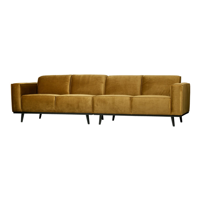 WOOOD Statement 4-zitsbank - Fluweel - Honey Yellow
