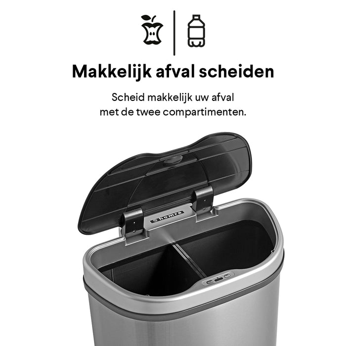 Homra Qubix Sensor Afvalemmer 70 Liter (2x35 Liter)