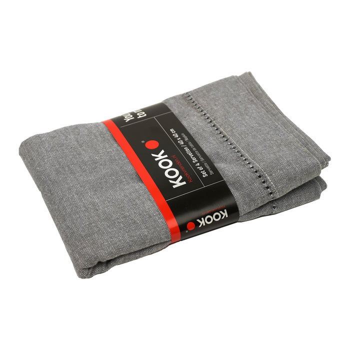 Kook Chambray Servetset - 4 st.