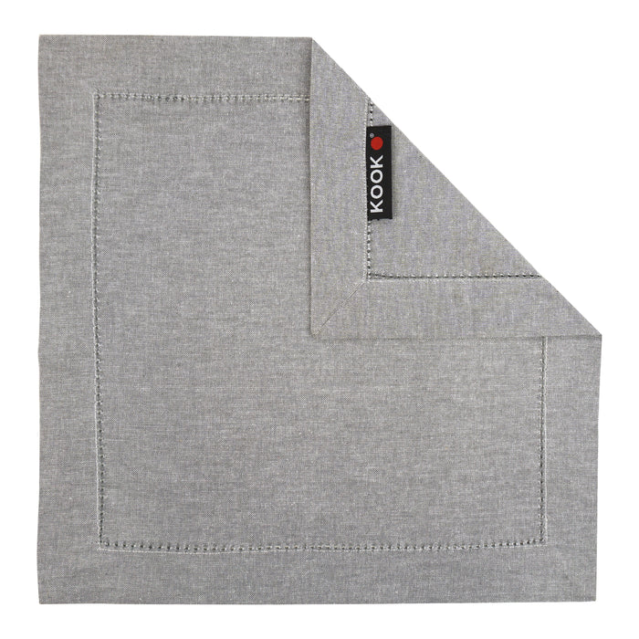 Kook Chambray Servetset - 4 st.
