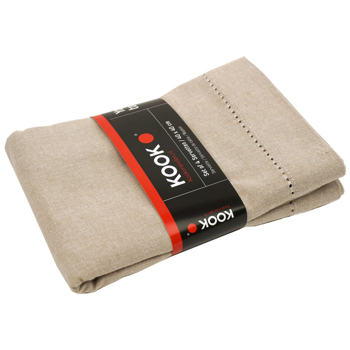 Kook Chambray Servetset - 4 st.