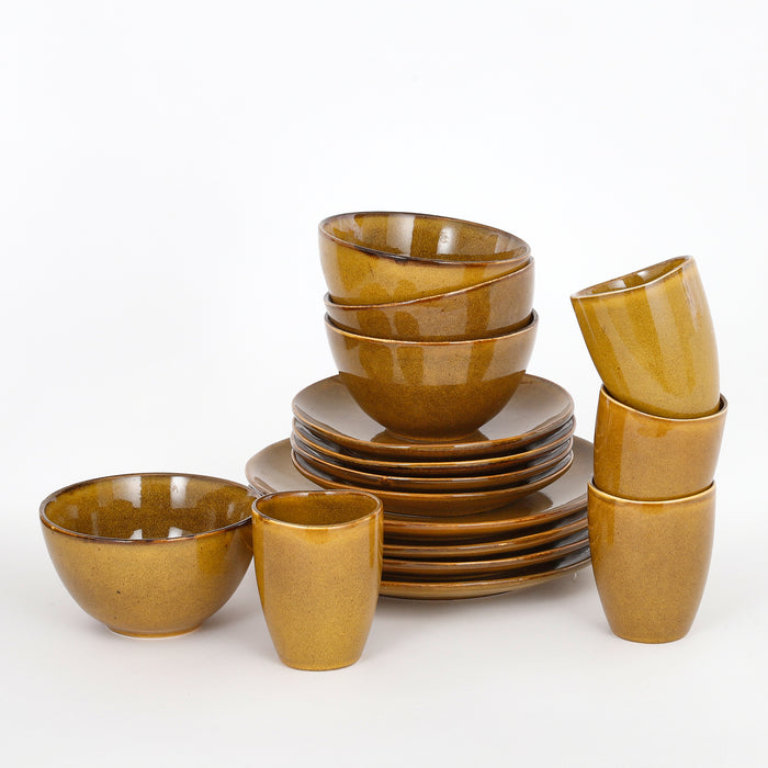 Mica Decorations Tabo Serviesset 16-delig - Oker