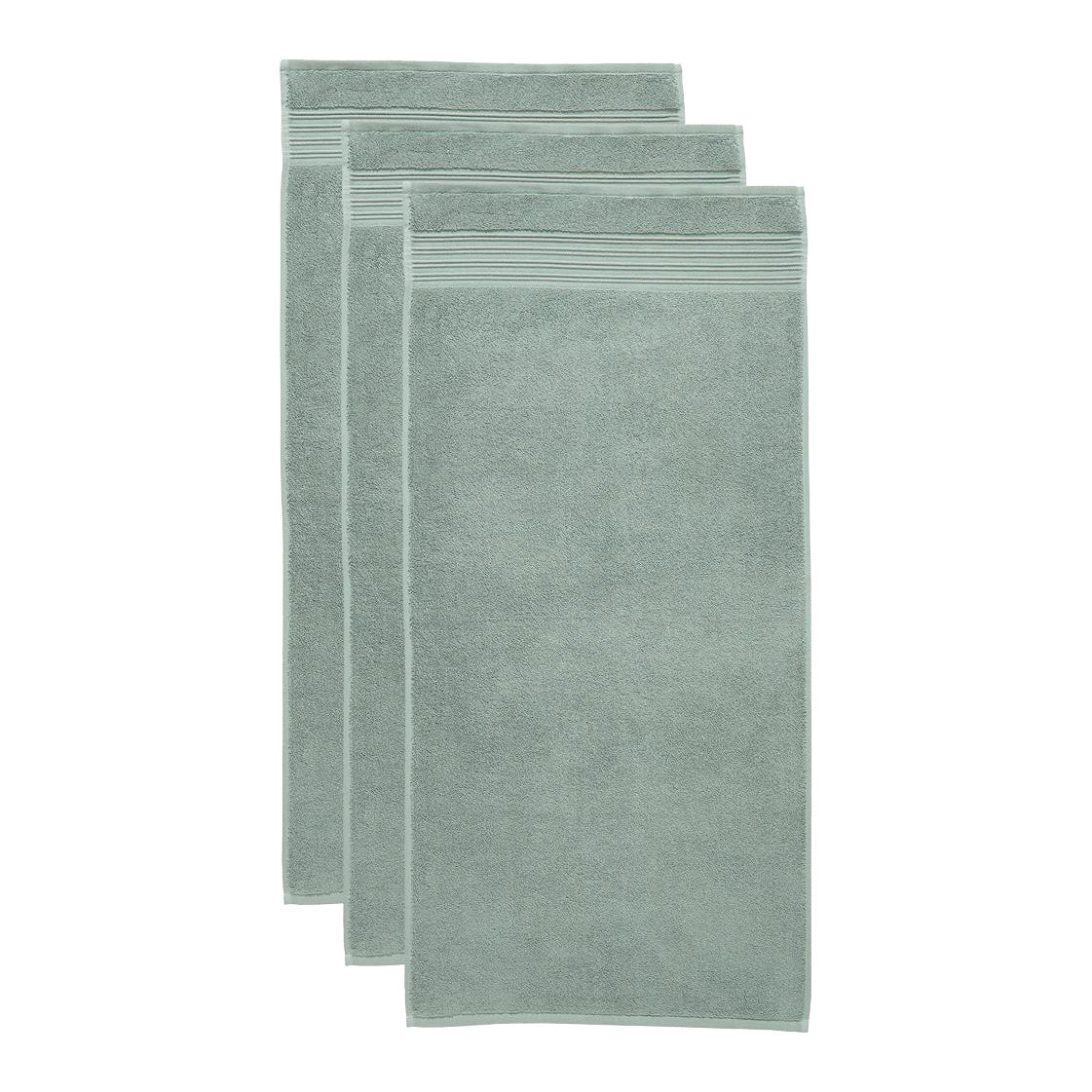 Beddinghouse Sheer Handdoek 50 x 100 cm - Groen - Set van 3