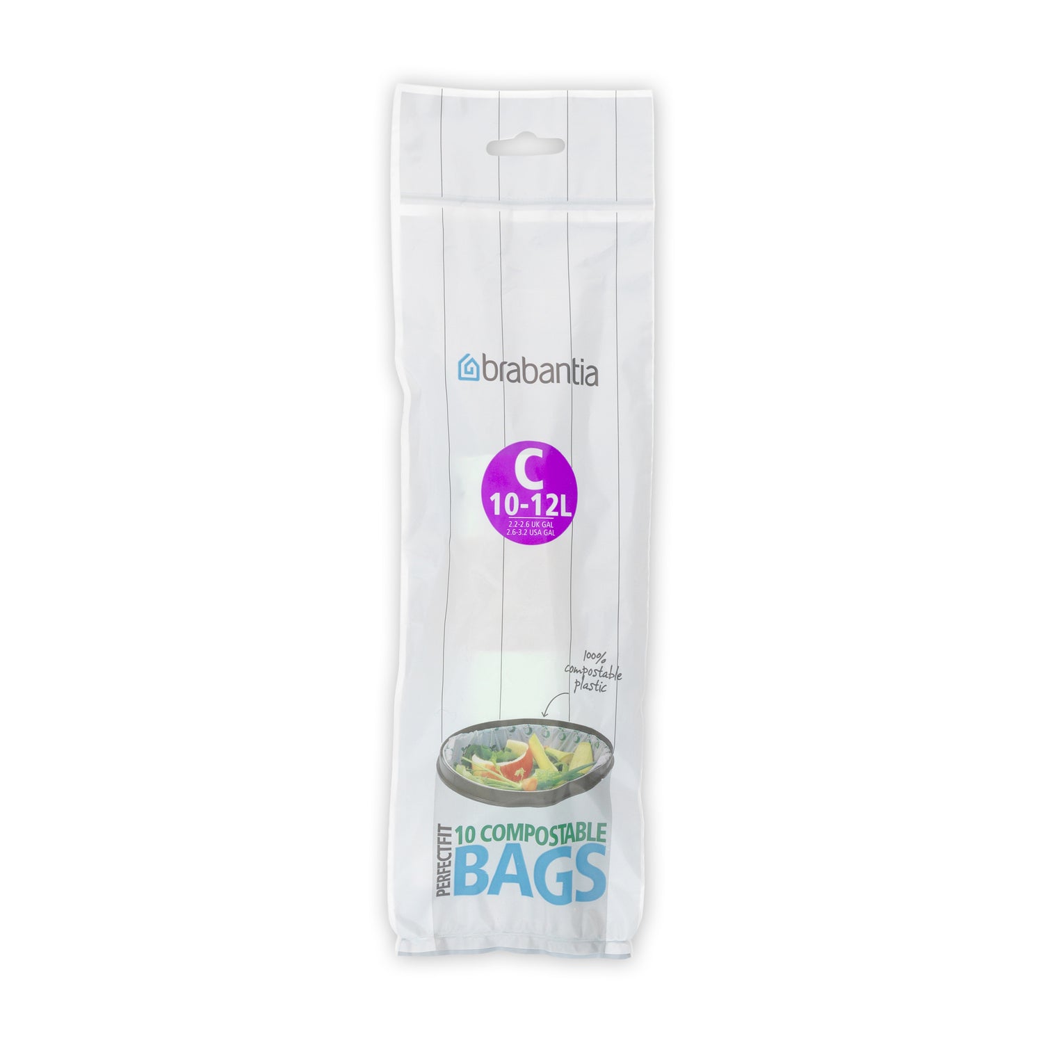 Brabantia Type C PerfectFit Composteerbare Afvalzak 10-12 Liter - 10 zakken