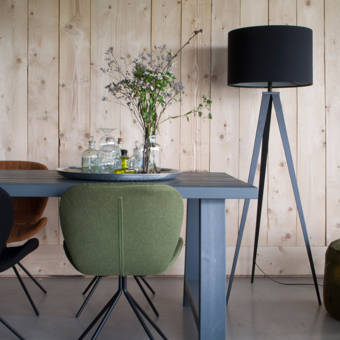 Zuiver Tripod Vloerlamp - Zwart / Grijs