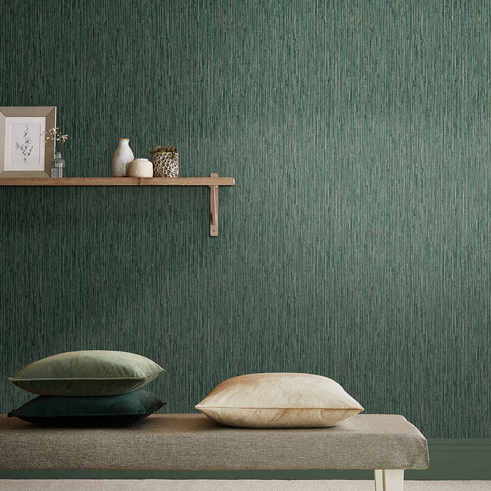 Graham & Brown - Vliesbehang - Grasscloth Texture Pine - 10mx52cm