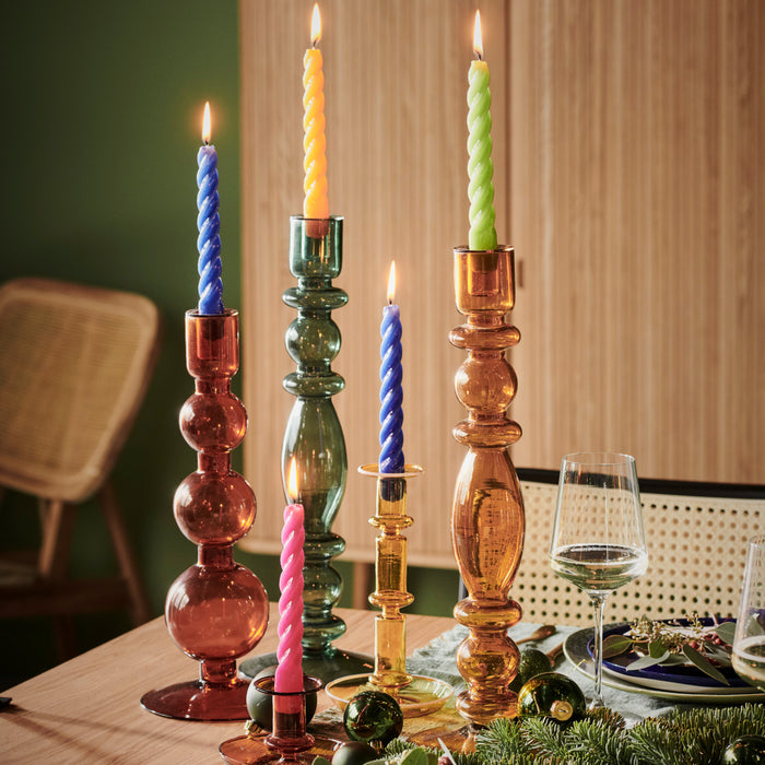 HAY Flare Kandelaar Tall  - Geel & Wit