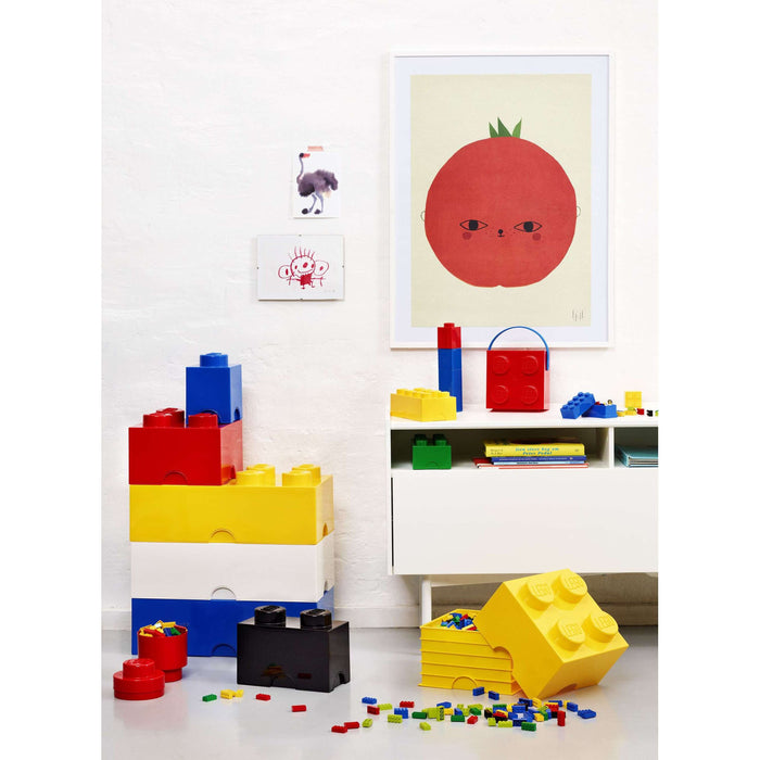 LEGO - Opbergbox Brick 4, Geel - LEGO