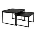 Dutchbone Winston Salontafel - Set van 2 - Zwart